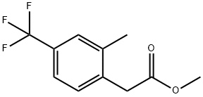 Methyl 2-methyl-4-(trifluoromethyl)phenylacetate Struktur