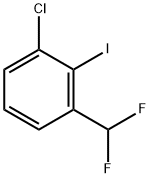 Benzene, 1-chloro-3-(difluoromethyl)-2-iodo- Struktur