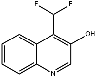 3-Quinolinol, 4-(difluoromethyl)- Struktur