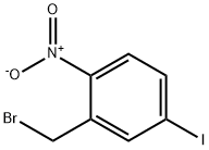 2-Bromomethyl-4-iodo-1-nitro-benzene Struktur