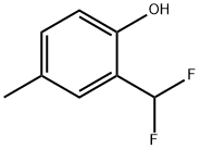 Phenol, 2-(difluoromethyl)-4-methyl- Struktur