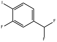 4-(Difluoromethyl)-2-fluoro-1-iodobenzene Struktur