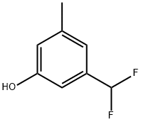 Phenol, 3-(difluoromethyl)-5-methyl- Struktur