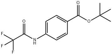 Benzoic acid, 4-[(2,2,2-trifluoroacetyl)amino]-, 1,1-dimethylethyl ester Struktur