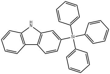 2-(三苯基硅基)-9H咔唑 結(jié)構(gòu)式