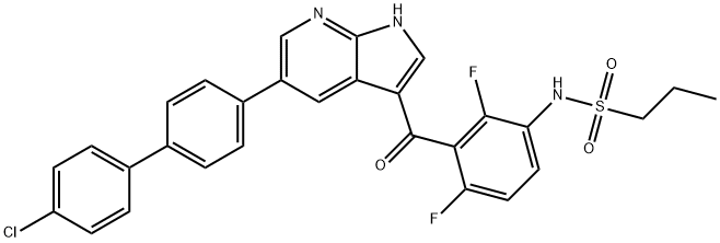 5-Deschloro-5-(4-chlorophenyl) Vemurafenib Struktur