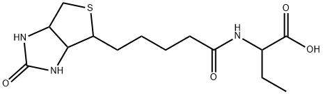 Butanoic acid, 2-[[5-(hexahydro-2-oxo-1H-thieno[3,4-d]imidazol-4-yl)-1-oxopentyl]amino]-