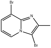 3,8-dibromo-2-methylimidazo[1,2-a]pyridine Struktur