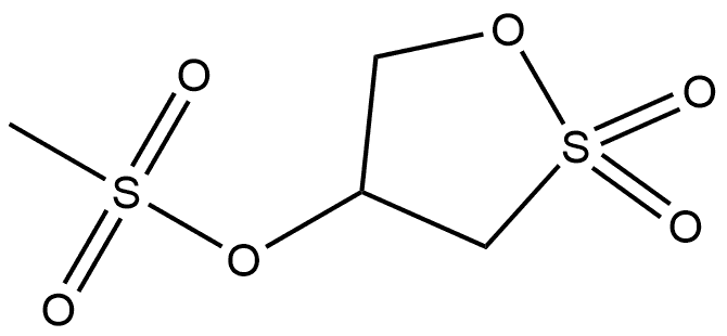 2,2-Dioxido-1,2-oxathiolan-4-yl methanesulfonate Struktur