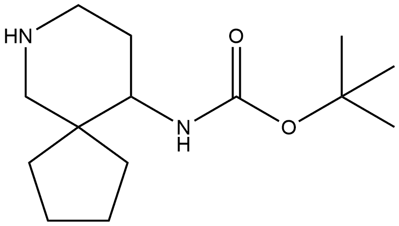 1,1-Dimethylethyl N-7-azaspiro[4.5]dec-10-ylcarbamate Struktur