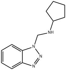 1H-Benzotriazole-1-methanamine, N-cyclopentyl- Struktur