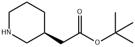 3-Piperidineacetic acid, 1,1-dimethylethyl ester, (3S)- Struktur