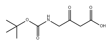 Butanoic acid, 4-[[(1,1-dimethylethoxy)carbonyl]amino]-3-oxo- Struktur