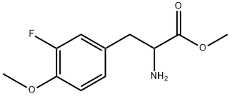 methyl 2-amino-3-(3-fluoro-4-methoxyphenyl)propanoate Struktur