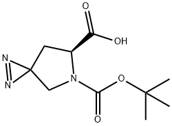 N-Boc-L-proline-4-spiro-3-(3H-diazirine) Struktur