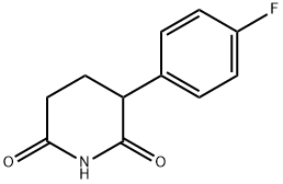 2,6-Piperidinedione, 3-(4-fluorophenyl)- Struktur