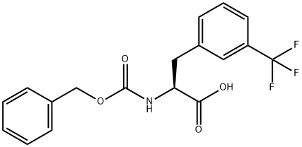 N-α-Carbobenzoxy-3-trifluoromethyl-L-phenylalanine Struktur