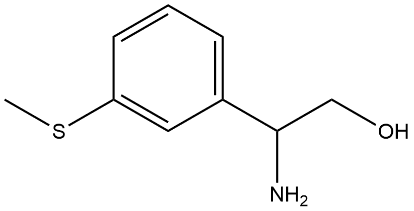 (S)-2-Amino-2-(3-(methylthio)phenyl)ethanol Struktur