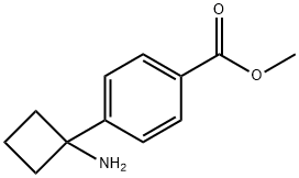 Methyl 4-(aminocyclobutyl)benzoate Struktur