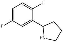 2-(5-fluoro-2-iodophenyl)pyrrolidine Struktur