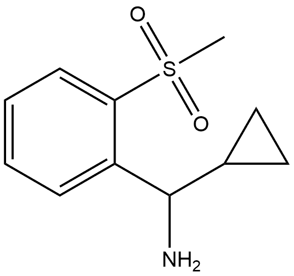 cyclopropyl(2-(methylsulfonyl)phenyl)methanamine Struktur