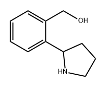 Benzenemethanol, 2-(2-pyrrolidinyl)- Struktur