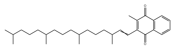 1,4-Naphthalenedione, 2-methyl-3-(3,7,11,15-tetramethyl-1-hexadecen-1-yl)- Struktur