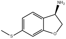 (R)-6-(methylthio)-2,3-dihydrobenzofuran-3-amine Struktur