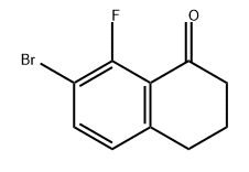 1(2H)-Naphthalenone, 7-bromo-8-fluoro-3,4-dihydro- Struktur