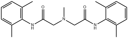 Acetamide, 2,2'-(methylimino)bis[N-(2,6-dimethylphenyl)- Struktur