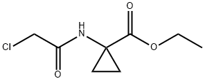 Cyclopropanecarboxylic acid, 1-[(2-chloroacetyl)amino]-, ethyl ester Struktur