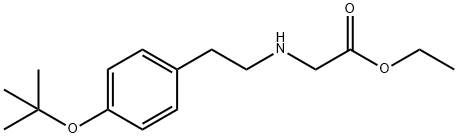 Glycine, N-[2-[4-(1,1-dimethylethoxy)phenyl]ethyl]-, ethyl ester Struktur