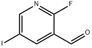 3-Pyridinecarboxaldehyde, 2-fluoro-5-iodo- Struktur