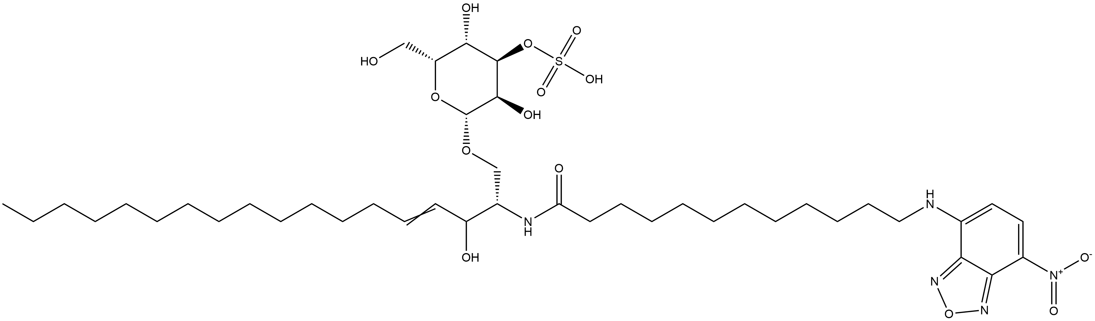 N-Dodecanoyl-NBD-sulfatide Struktur