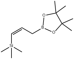 1,3,2-Dioxaborolane, 4,4,5,5-tetramethyl-2-[3-(trimethylsilyl)-2-propenyl]-, (Z)- (9CI) Struktur