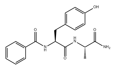 L-Alaninamide, N-benzoyl-L-tyrosyl- (9CI) Struktur