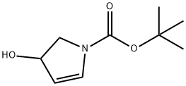 1H-Pyrrole-1-carboxylic acid, 2,3-dihydro-3-hydroxy-, 1,1-dimethylethyl ester Struktur