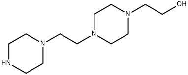 4-[2-(1-Piperazinyl)ethyl]-1-piperazineethanol Struktur