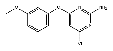 2-Pyrimidinamine, 4-chloro-6-(3-methoxyphenoxy)- Struktur