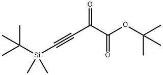 3-Butynoic acid, 4-[(1,1-dimethylethyl)dimethylsilyl]-2-oxo-, 1,1-dimethylethyl ester Struktur