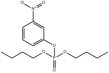 Phosphoric acid dibutyl(3-nitrophenyl) ester Struktur