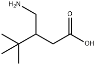 Pentanoic acid, 3-(aminomethyl)-4,4-dimethyl- Struktur