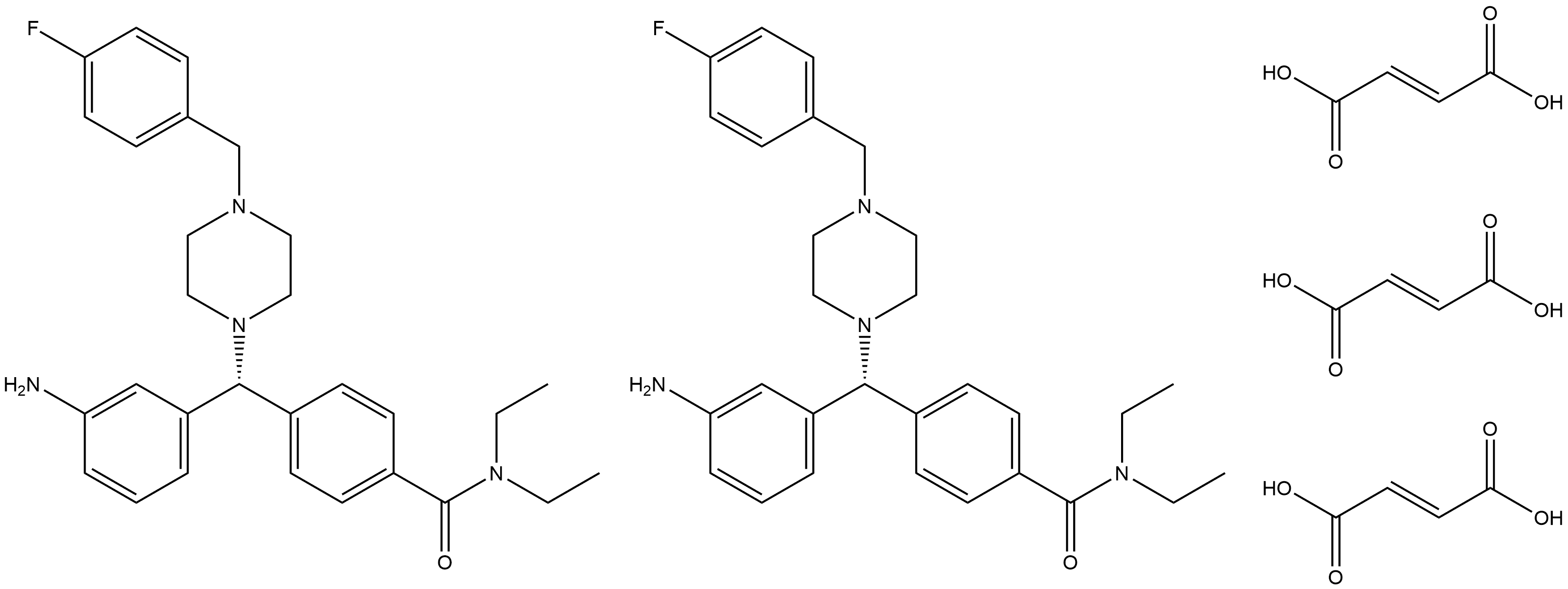 AZD-2327 sesquifumarate Struktur