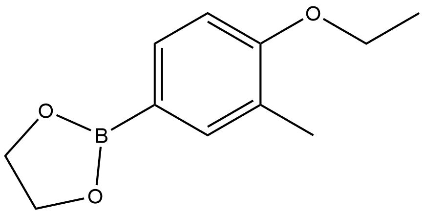 2-(4-Ethoxy-3-methylphenyl)-1,3,2-dioxaborolane Struktur