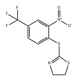 Thiazole, 4,5-dihydro-2-[[2-nitro-4-(trifluoromethyl)phenyl]thio]-