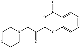 2-Propanone, 1-(4-morpholinyl)-3-(2-nitrophenoxy)- Struktur