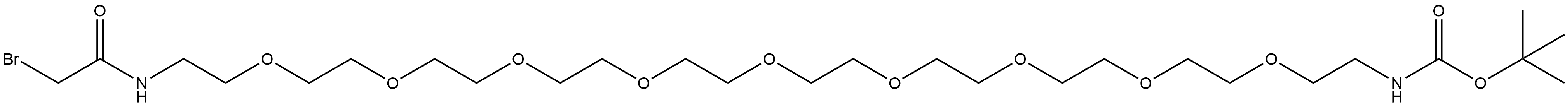 BrCH2CONH-PEG9-NHBoc Struktur