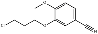 Benzonitrile, 3-(3-chloropropoxy)-4-methoxy- Struktur