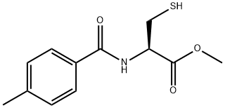 N-(4-Methylbenzoyl)-L-cysteine methyl ester Struktur