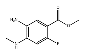 Benzoic acid, 5-amino-2-fluoro-4-(methylamino)-, methyl ester Struktur